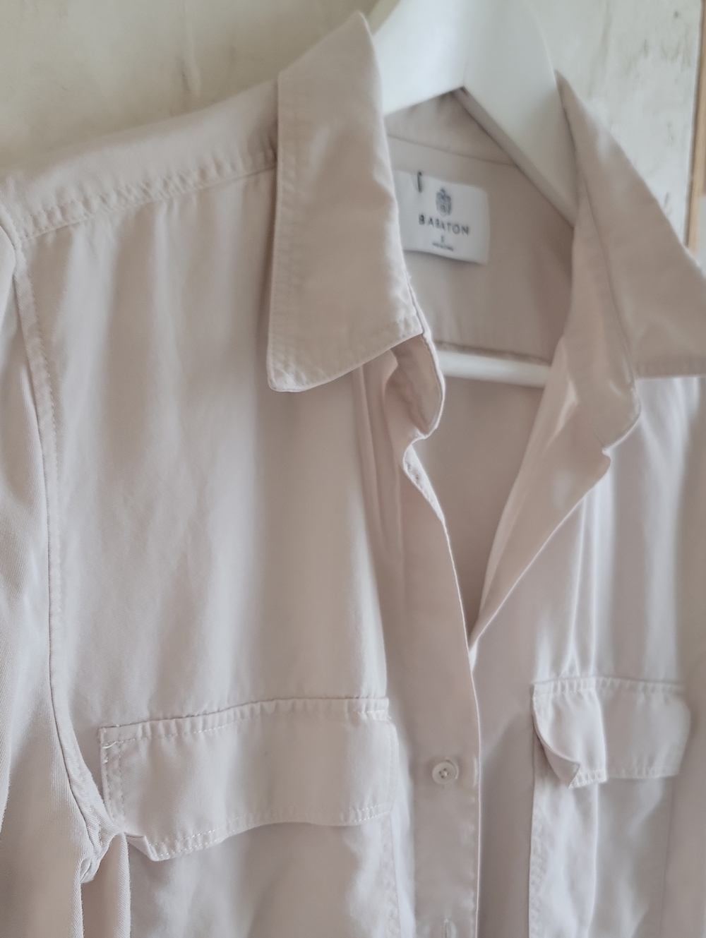 Babaton Soft Beige Utility Shirt